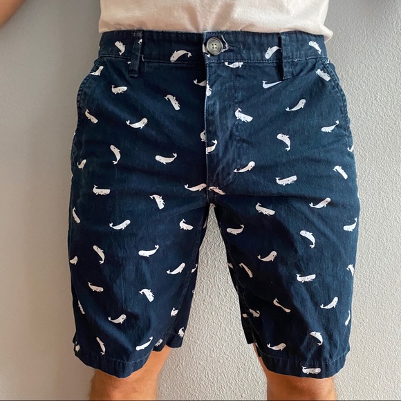 Sunday Work Clothes Other - Sunday Work Clothes | Men's Whale Printed Shorts